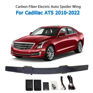 New Style Modify Electric ABS Carbon Fiber Spoiler Rear Spoiler Tail Wing Back Boot Lip For Cadillac ATS 2010-2022