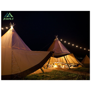 Tente de glamping tipi indienne 10x10m, <span class=keywords><strong>prix</strong></span> usine, pour mariage <span class=keywords><strong>en</strong></span> plein air, fête, camping, tente indienne <span class=keywords><strong>en</strong></span> toile - Product Image 4