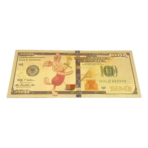 Nouvelle Banque de billets d'anime Little Bear America 2026 plaquée or pour cadeaux - Product Image 6