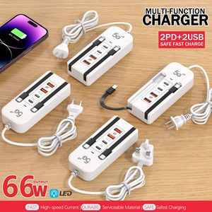 Nuevo Adaptador de Cargador Enchufable Tipo-C con Doble USB y 4 Puertos, Cabezal de <span class=keywords><strong>Carga</strong></span> de 5.1A para Teléfonos <span class=keywords><strong>Apple</strong></span> y Android, Enchufe de Fila - Product Image 3