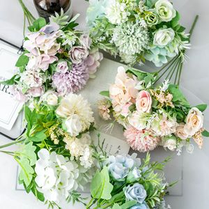 Bouquet de roses artificielles en soie 30cm-100cm Décoration de mariage Arrangement floral Décoration de la maison - Product Image 2