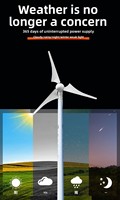 Système de production d'énergie hybride éolien-solaire 800W avec contrôleur PWM, hors réseau, pour maison et extérieur, stockage d'énergie, personnalisable, vente en gros
