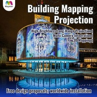 Éclairage laser holographique interactif pour grands bâtiments, projection immersive 3D avec logiciel