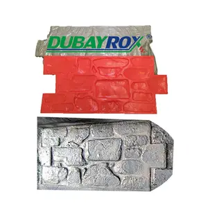 Pedra de passarela de poliuretano carimba para paredes e pisos de textura decorativa de moldes de borracha para impressão de concreto