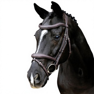 Wholesale Premium Handmade Horse Leather Bridle Reins Durable Comfortable <b>Equestrian</b> Tack Riding Training Black Cob Model Exion - Product Image 2