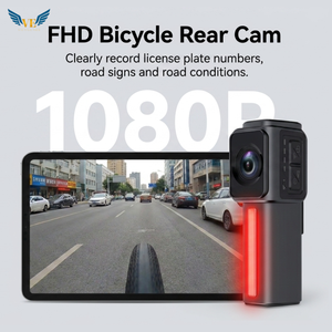 Caméra de Vélo VIEVGUARB D1 à Objectif Unique FHD Étanche Grand Angle 125° avec Contrôle par Application WiFi et Enregistrement en Boucle - Product Image 2