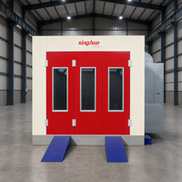 Cabina de Pintura Diésel Premium de 43kw, Económica y de Alta Calidad, 80 ° Cabina de Pintura para Autos C Baking con Iluminación de 800 lux y Certificación CE