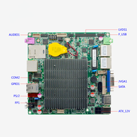 Carte pc j1900 pos 2 x LAN Ethernet Motherbaords pour pc à écran tactile industriel sans ventilateur