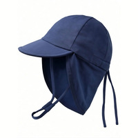 Gorra de Protección Solar para Bebés UPF 50+ con Protección Completa para el Cuello, Gorra con Visera Anti-UV para Niños con Logotipo Personalizado para Actividades al Aire Libre