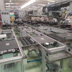 สายพานลำเลียงแบบลูกกลิ้ง ยางทนทาน สายประกอบพลังงานไฟฟ้าใหม่ ปรับความเร็วได้ สายโซ่แบบไหลย้อนกลับ หลายแรงดันไฟฟ้า รับประกัน 1 ปี - Product Image 1