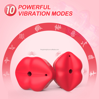 Silikon Gewichtslose Unsichtbare Vibrierende Nippelklemmen für Paare - USB-Aufladbar 10-Gang Wasserdichter Vibrator mit Fernbedienung