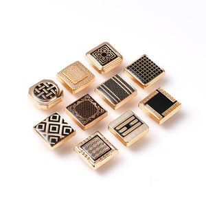 JinyiボタンメーカーOEM ODMカスタムプレスアラビアシャツボタン亜鉛合金パターンロゴブランドThobeスナップボタン - Product Image 1