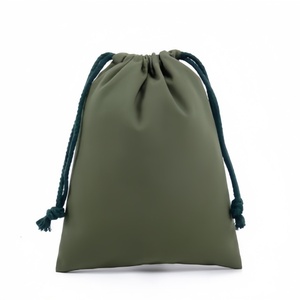 Customized Colored Eco-Friendly Durable Cotton Fabric <b>Drawstring</b> Canvas Bags Printed Logo 25x32cm Portable Storage Gift Bags - Product Image 2