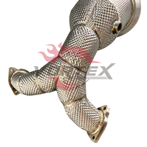 Tuberías de Escape de Acero Inoxidable Vortex para Audi S4 S5 B9 3.0T con Protector Térmico - Product Image 4