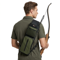 ESHALZ IMPEX – Carquois de tir à l'arc en cuir de vachette multicolore avec pochette à flèches, équipement de chasse à porter au dos pour arc classique