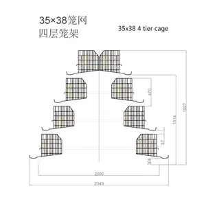 Up to 30% off Poultry Chicken Cages Cages of Chickens Free Shipping with Egg Collection System