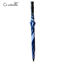 YS-7057 Parapluie droit personnalisé publicitaire extra large de 30 pouces pour adultes, résistant au vent et à la pluie, avec logo, commande manuelle, pour golfeurs