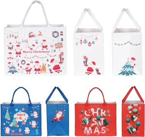 Bolsas de regalo de fieltro de 13x7x10 pulgadas con asas, bolsas de asas de <span class=keywords><strong>Navidad</strong></span> para envolver regalos, bolsas de regalo de vacaciones y adornos navideños - Product Image 4