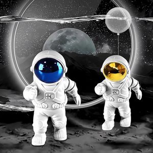 Simpatici piccoli astronauti acquario accessori galleggianti acquario decorazioni in plastica e resina compagni di giochi per pesci per acquari - Product Image 3