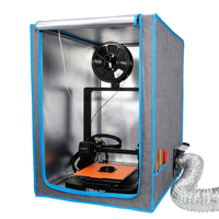 Suku Cadang Printer 3D Resin, Kotak Pelindung dengan Kit Ventilasi untuk Mesin Printer 3D Besar Bambu Lab Creality Elegoo