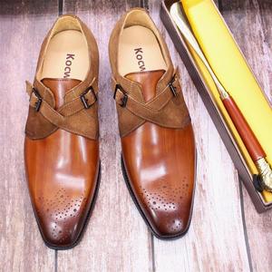 Zapatos Oxford de Diseño de Lujo 2026, Talla Grande, Personalizados al por Mayor, Zapatos de Vestir Formales de Cuero para Hombre, Estilo Casual con Cierre a Presión - Product Image 6