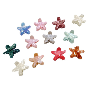Pinza de Pelo con Forma de Estrella de Mar de 7 cm, Accesorio para el Cabello para Mujeres y Niñas - Product Image 1