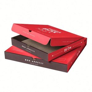 Boîtes à pizza en carton biodégradable coloré pour pizza, boîte réutilisable, carton à pizza 26x26 - Product Image 1