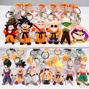 Porte-clés en PVC personnalisé avec logo QYS, personnage d'anime, caoutchouc souple 3D, porte-clés de dessin animé, breloque pour sac - Product Image 6
