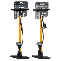 GIYO 160PSI Pompe à pied de vélo haute pression Widen Multi-Use Valve Cycle Pump Pompe à vélo solide et durable en alliage d'aluminium
