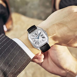 Montre mécanique de sport de luxe pour homme PINDU DESIGN, bracelet en cuir, boîtier en acier inoxydable, résistance à l'eau 3BAR, mode business - Product Image 5