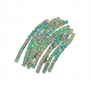 Vente chaude belle pierre précieuse opale éthiopienne naturelle perles en vrac multi feu Welo opale pour Bracelet en perles et bijoux de collier - Product Image 1