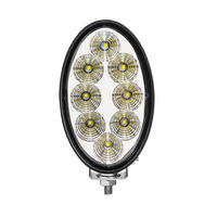 Lampe de travail John Deere 40W pour tracteur Oval LED Flood Beam en noir gris New Agriculture Lighting Lamp