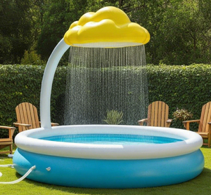 Jardin d'arrière-cour Pvc enfants adultes piscines d'eau portables en plein air pour enfants forme de nuage sauter piscine de natation gonflable - Product Image 4