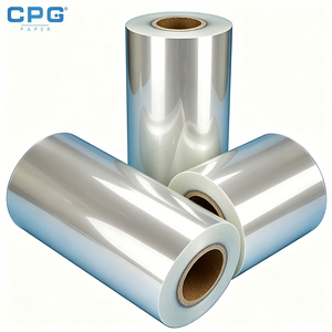 Rollo de Película Retráctil PETG de Alta Transparencia, Película Termoencogible, Encogimiento Uniforme, Material para Etiquetas de Botellas, Embalaje de Bebidas - Product Image 1