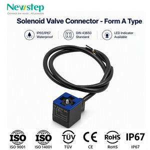Connettore per Elettrovalvola Premium <span class=keywords><strong>DIN</strong></span> 43650, Lunghezza Cavo Personalizzabile, Connettori Forme A B C, Resistente al Calore -40~125°C per Uso Industriale - Product Image 1