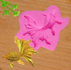 Stampo in Silicone fondente HY 3D <span class=keywords><strong>Goldfish</strong></span> per la decorazione di Cupcake - Product Image 2