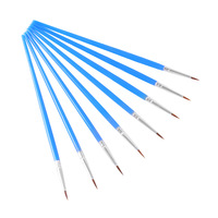 Ensemble de peinture Artecho 8 pièces en gros, pots de peinture acrylique de 2,5 ml avec 2 pinceaux pour la peinture artistique sur verre, toile, papier