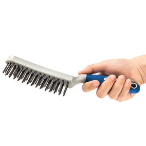 แปรง<span class=keywords><strong>ขัด</strong></span>ลวดเหล็กด้ามพลาสติก สำหรับขจัดฝุ่น คราบสกปรก สนิม และสี  พร้อมโลโก้สั่งทำได้ - Product Image 5