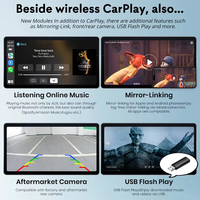 AZTON OEM Multimedia Android Auto GPS Musik AirPlay Screen Mirroring CarPlay untuk Dodge Charger 2016