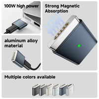 Adaptateur de charge magnétique en gros 2026 nouveau Type-C vers MagSafe 2 avec sortie CC PD 100W, convertisseur magnétique à tête en T pour ordinateur portable MacBook Air/Pro