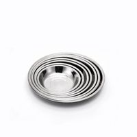 Assiettes de table en acier inoxydable 304 de qualité alimentaire pour la maison