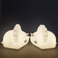 Lampe tactile LED portable en silicone pour chambre à coucher, veilleuse RVB mignonne rechargeable USB pour chambre d'enfant