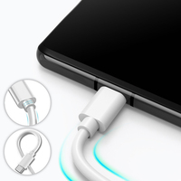 Cable USB C a USB C de 6 pies Cable de carga USB C de carga rápida de 2 metros para iPhone 16 15 Samsung