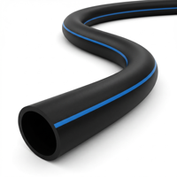 Tuyau noir flexible en PEHD (Polyéthylène Haute Densité) durable et résistant à la pression pour le drainage urbain et l'irrigation des terres agricoles