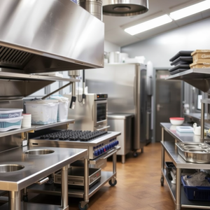 معدات مطبخ تجارية جديدة من الفولاذ المقاوم للصدأ للمطاعم تعمل بالكهرباء والغاز، تصميم للفنادق وحلول تقديم الطعام - Product Image 2