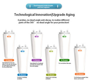 Masajeador facial de hidrodermoabrasión con cuatro cabezales de 7 MHz para levantar las imperfecciones, ideal para salones de belleza y uso doméstico. - Product Image 3