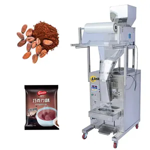 Máquina automática de selagem e embalagem de grãos de tâmaras vermelhas e açúcar branco em pó com peso de 1kg