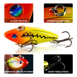 Lipless Koder CRT – Mini leurre de pêche brillant, yeux 3D coulants, Wobblers, matériel de pêche, emballage personnalisé, 40mm - Product Image 5