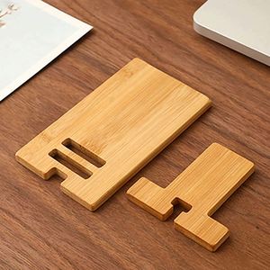 Soporte de Escritorio para Teléfono Celular de Bambú Ecológico Tradicional con Logotipo Personalizado - Product Image 4