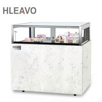 Nouvelle vitrine réfrigérée moderne pour pâtisserie, avec porte coulissante en verre, petite vitrine réfrigérée pour chocolat, vitrine carrée pour gâteaux
